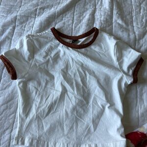 SHEIN Two Color Baby Tee